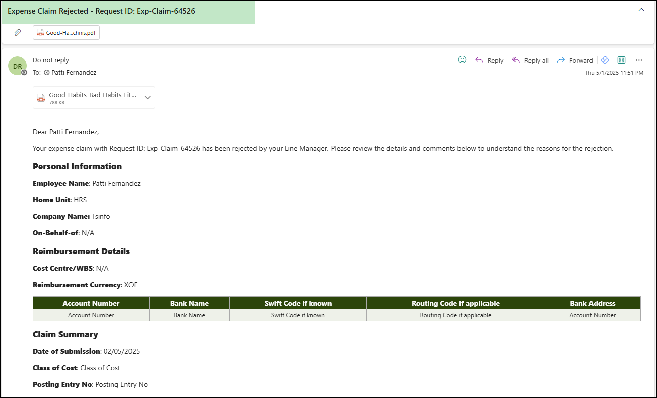 Expense Claim Requests in Power Apps
