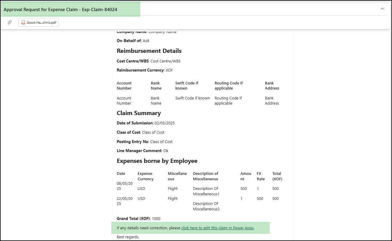 expense management powerapps