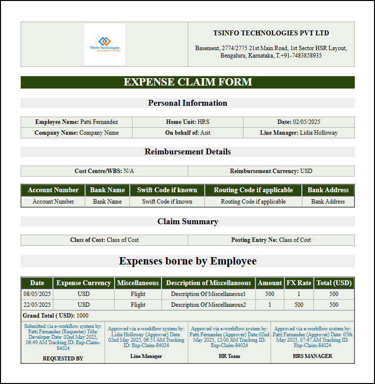 powerapps expense management